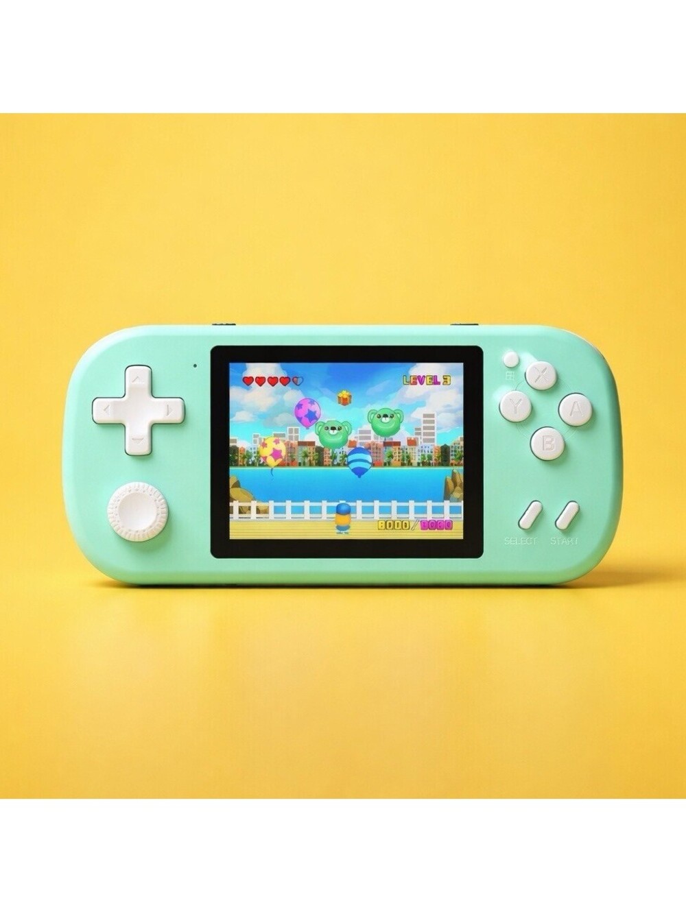 The Great Boy GB-682 Handheld Console, Preloaded Games, Blue/yellow